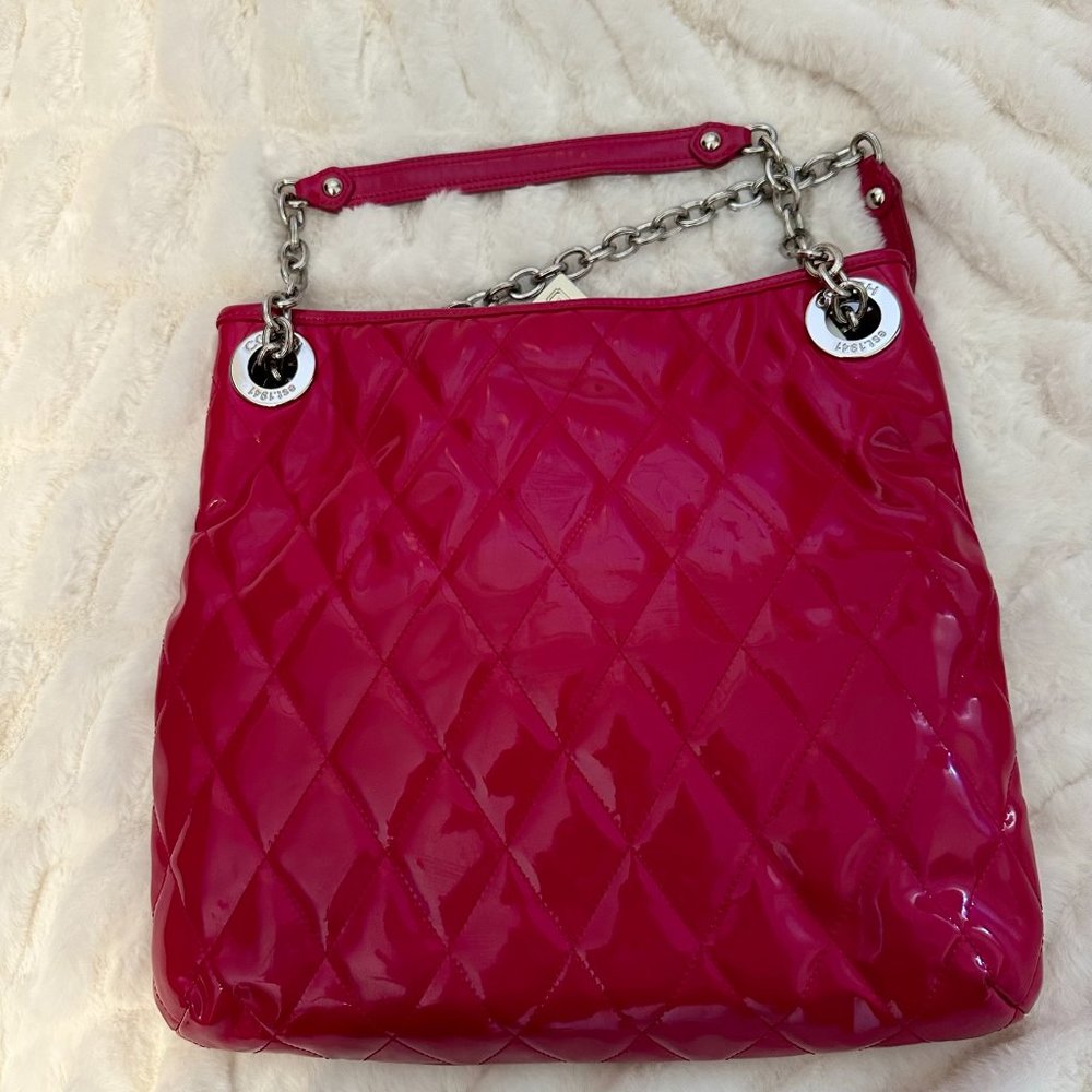 Coach Pink Quilted Shoulder Bag - Picture 5 of 9